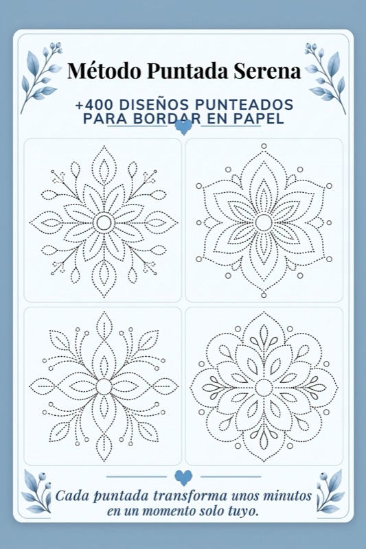 Página de amostra: mandalas pontilhadas para bordar